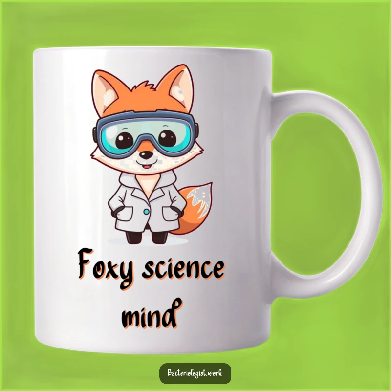 Funny Fox Bacteriologist Mug, Clever Scientist Gift for Lab Enthusiasts