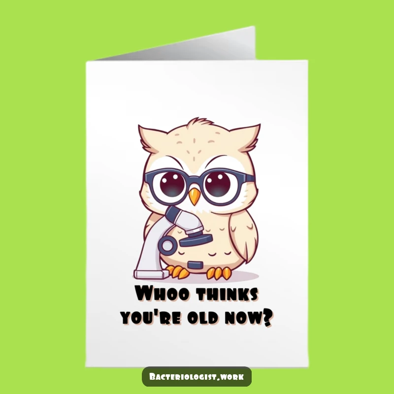Free Printable Birthday Card: Funny Owl Scientist, Perfect DIY Downloadable Gift
