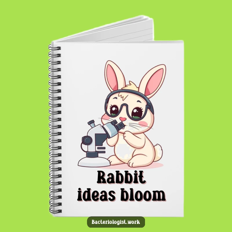 Funny Rabbit Bacteriologist Notebook, Scientist Journal, Perfect Gift for Notes
