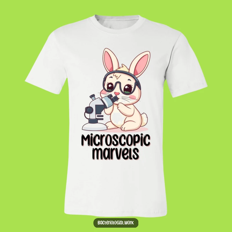 Funny Rabbit Bacteriologist T-Shirt, Hilarious Scientist Tee for Lab Lovers